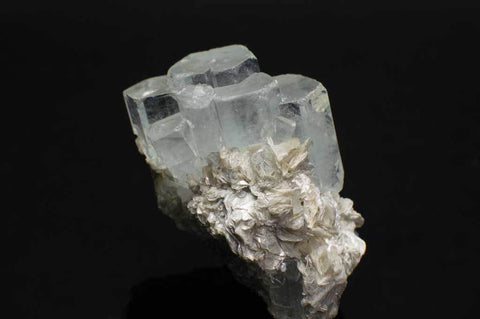 Aquamarine Crystal Cluster with Muscovite (1st Front View) for $289.99 at Mystical Earth Gallery