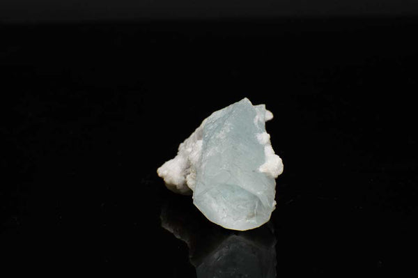 Aquamarine Crystal with Black Tourmaline and Creamy-White Albite Sheaves (Laying Flat View #4) for $189.99 at Mystical Earth Gallery