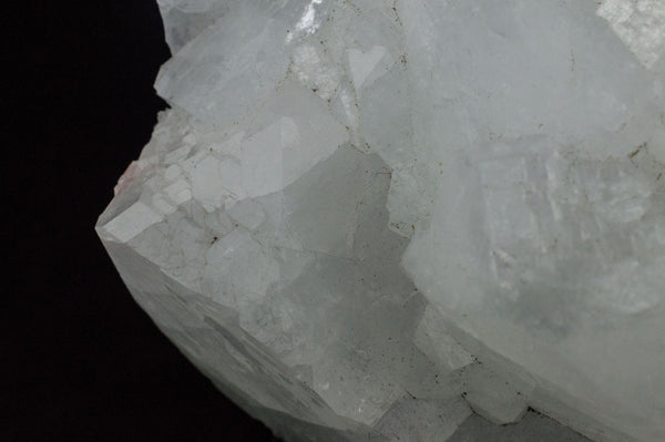 Closeup of White Apophyllite Cluster with natural sediment, $79, Mystical Earth Gallery