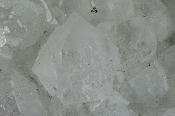 Closeup of White Apophyllite Cluster with natural sediment, $79, Mystical Earth Gallery