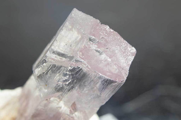 Pale Pink Kunzite Crystal with Feldspar and Quartz Rock Matrix (Close Up View #1) for $159.99 at Mystical Earth Gallery
