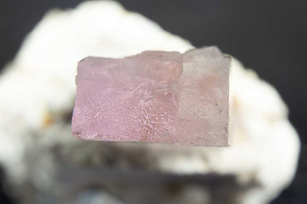 Pale Pink Kunzite Crystal with Feldspar and Quartz Rock Matrix (Close Up View Top #1) for $159.99 at Mystical Earth Gallery