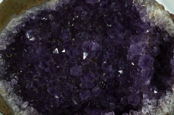 Close up of deep purple amethyst crystals in geode, $99.95 @ Mystical Earth Gallery