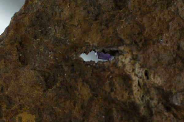 Backside of Amethyst Geode with beautiful dark color with sprinkles of Calcite, $99.95 at Mystical Earth Gallery 