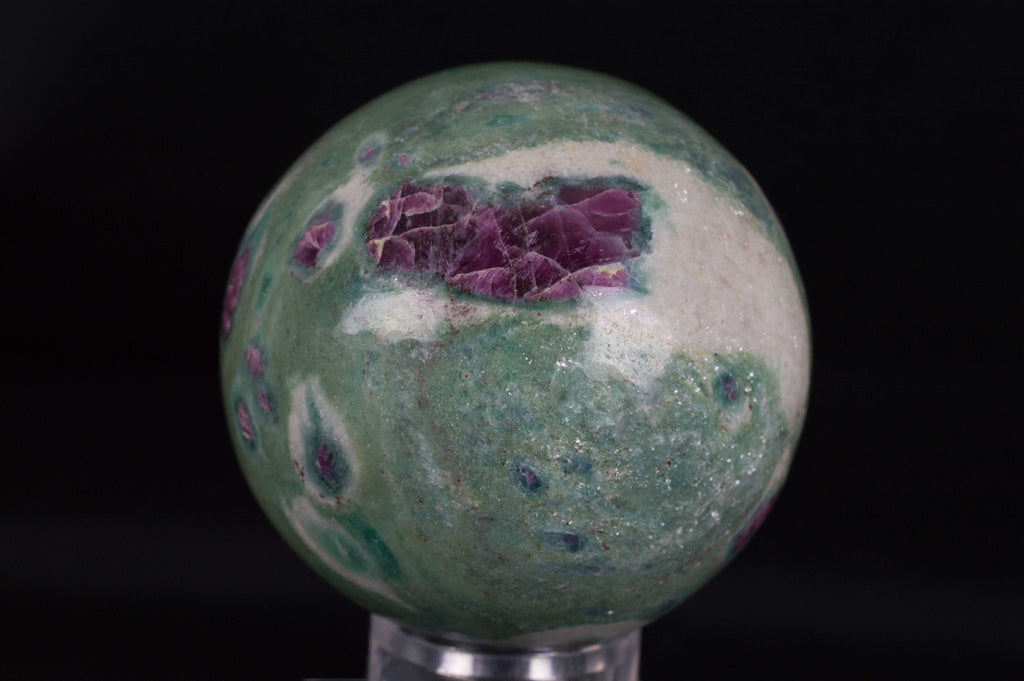 Ruby in Fuchsite Sphere speckled with Kyanite from India, $79.95 @ Mystical Earth Gallery