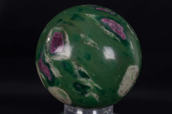Ruby in Fuchsite Sphere, dark green & fuchsia from India; $64.95 @ Mystical Earth Gallery