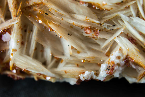 Vanadinite on White & Orange Barite, from Morocco; $139.95 @ Mystical Earth Gallery