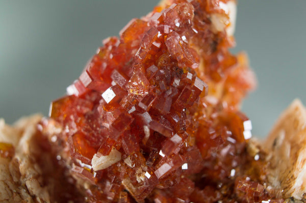 Vanadinite on White & Orange Barite, from Morocco; $139.95 @ Mystical Earth Gallery