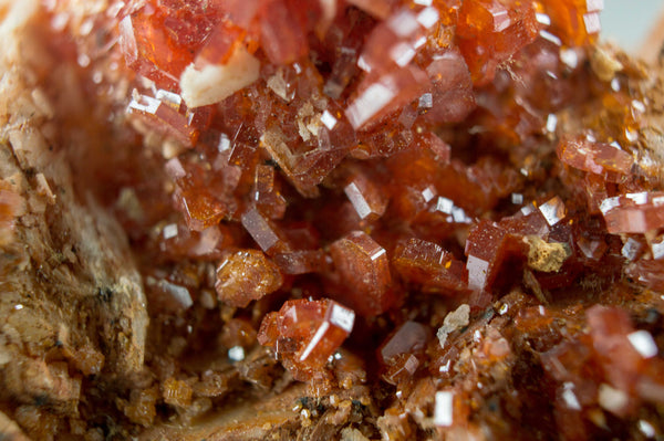 Vanadinite on White & Orange Barite, from Morocco; $139.95 @ Mystical Earth Gallery